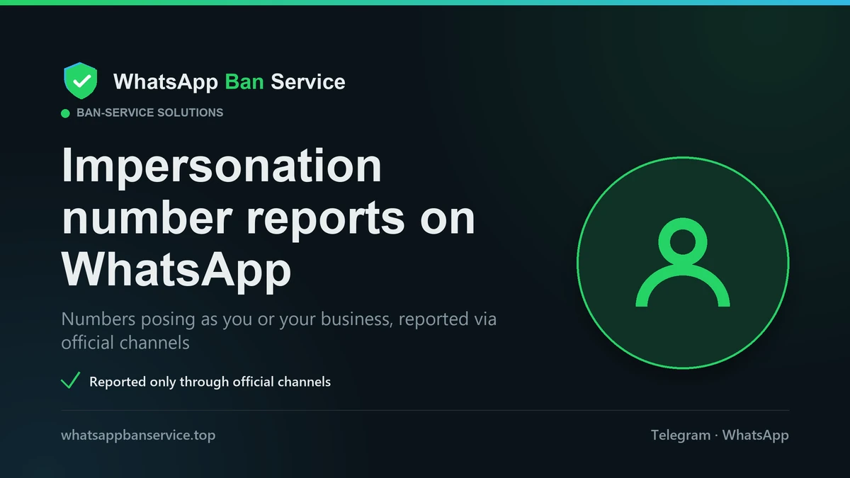 Get an impersonation WhatsApp account banned by reporting the fake number with proof of your real identity